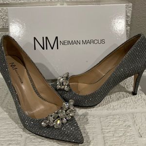 Silver Neiman Marcus shoes